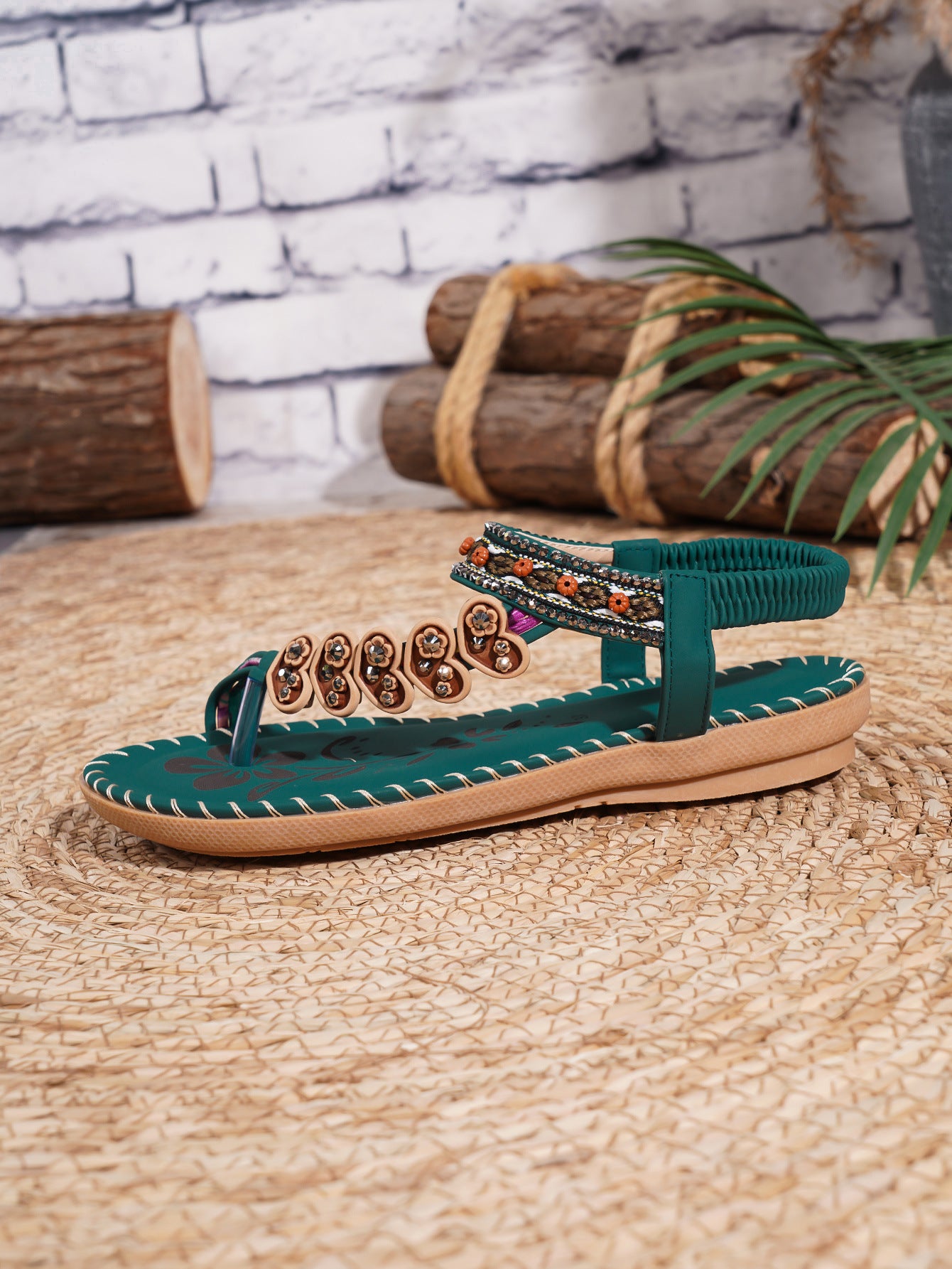 Bohemian Daily Casual Summer Rhinestone Sandals