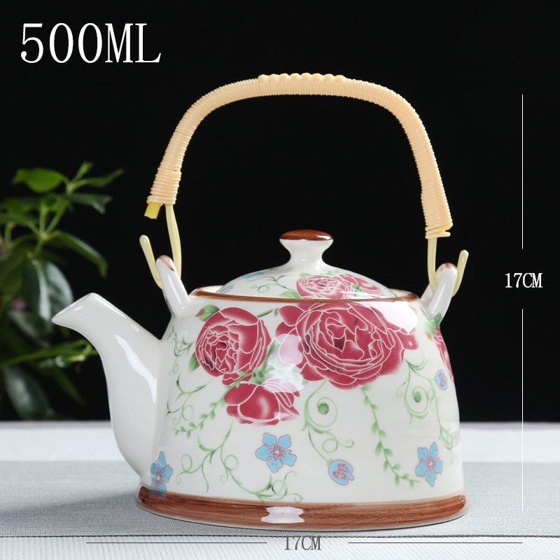 Japanese style porcelain teapot