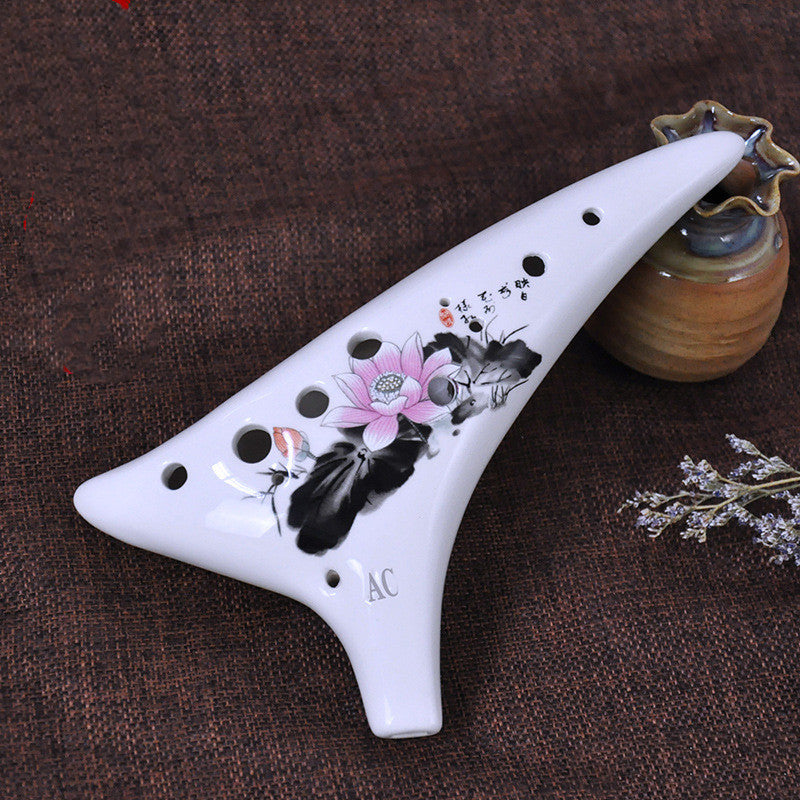 12 holes ocarina - C and AC midrange - pink