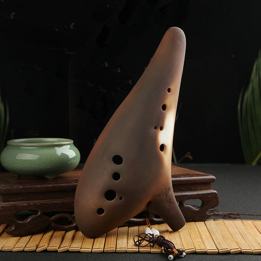 12 holes professional ocarina  bass C