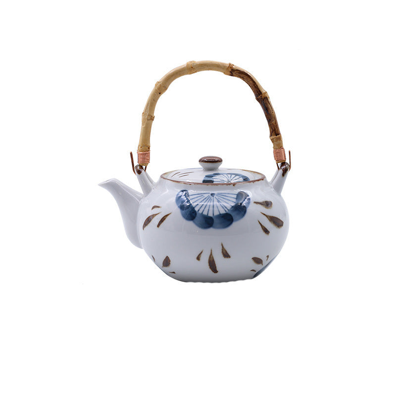 Retro hand painted teapot set