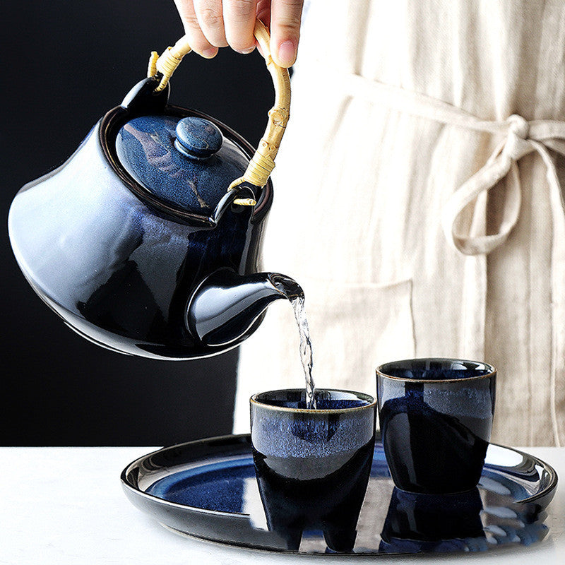 Japanese-style ceramic teapot
