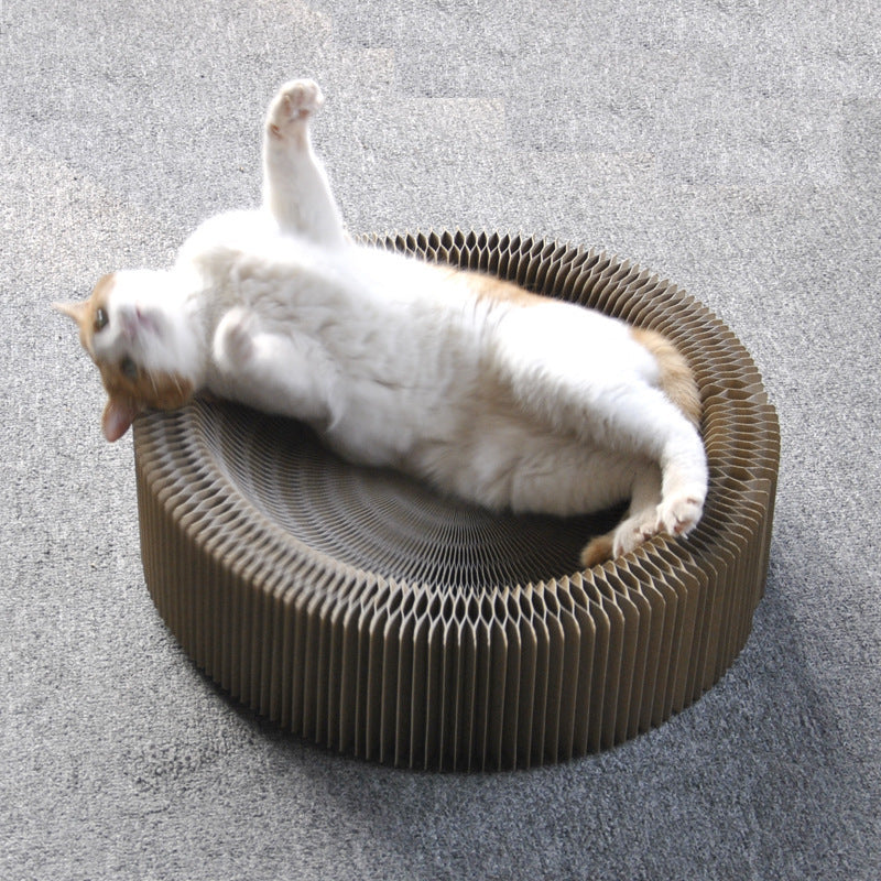Corrugated nest shape scratching board for cats - Mercazul