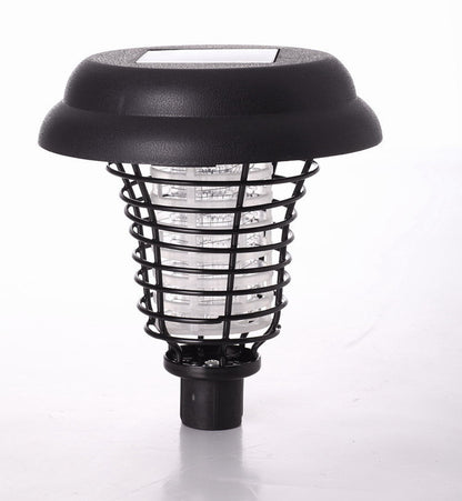 Solar Led Rechargeable Anti-Mosquito Lamp Electronic Fly Bug Zapper Insect Pest  Uv Trap Outdoor Garden Lawn Lamp - Mercazul