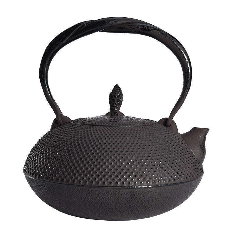 Uncoated handmade teapot