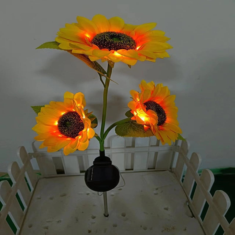 Colorful LED solar lawn light