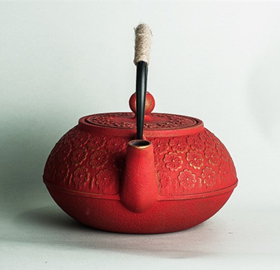 Red Cast Teapot Chifumi