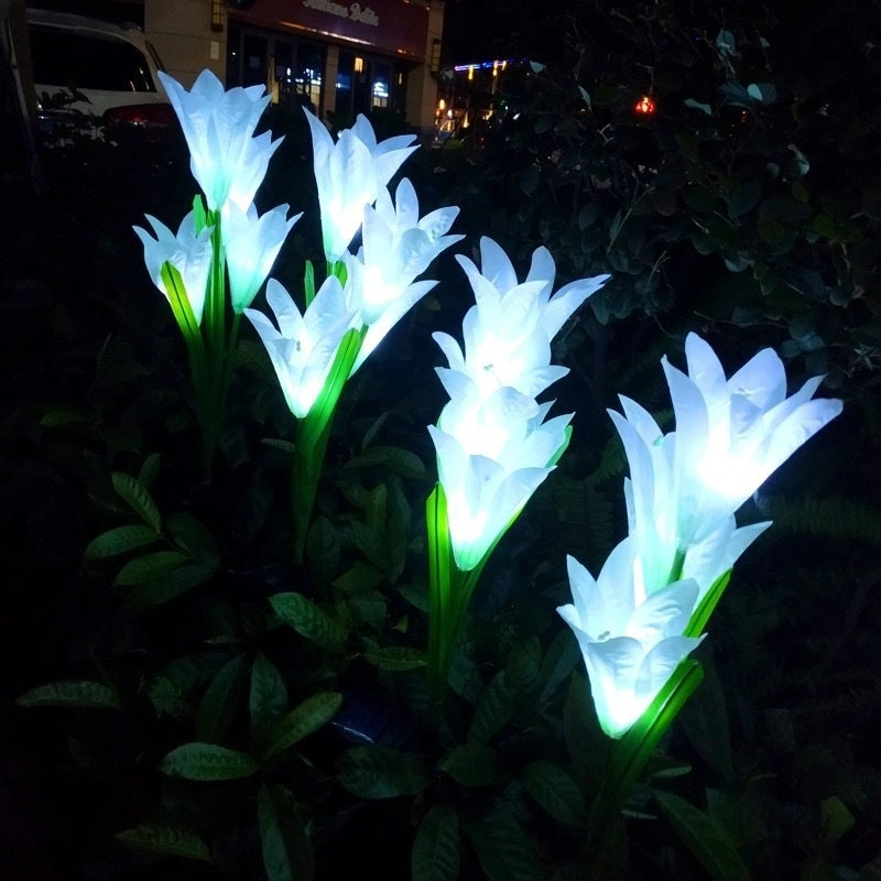 Colorful LED solar lawn light