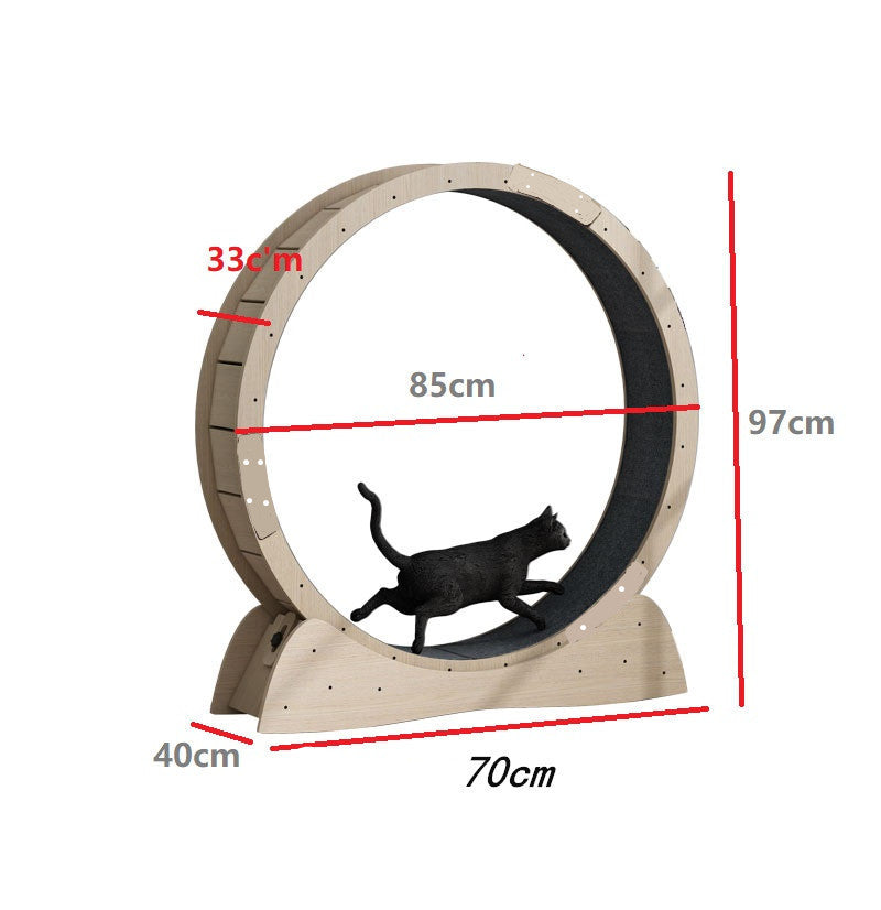 Silent treadmill roller for cats - Mercazul