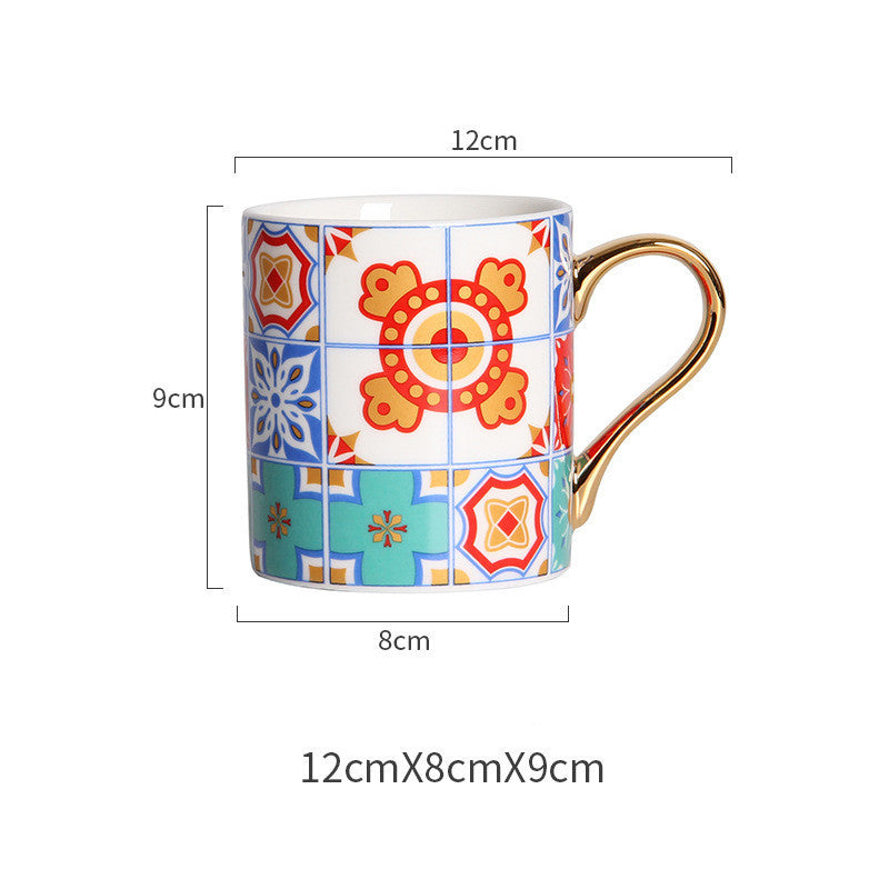 Baroque ceramic mug - Mercazul