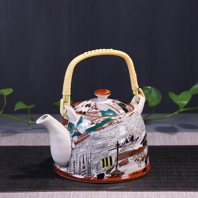 Japanese style porcelain teapot