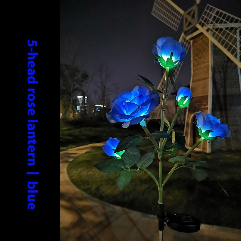 Colorful LED solar lawn light