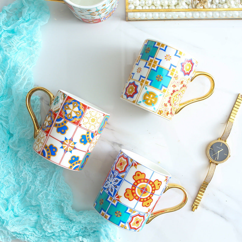 Baroque ceramic mug - Mercazul