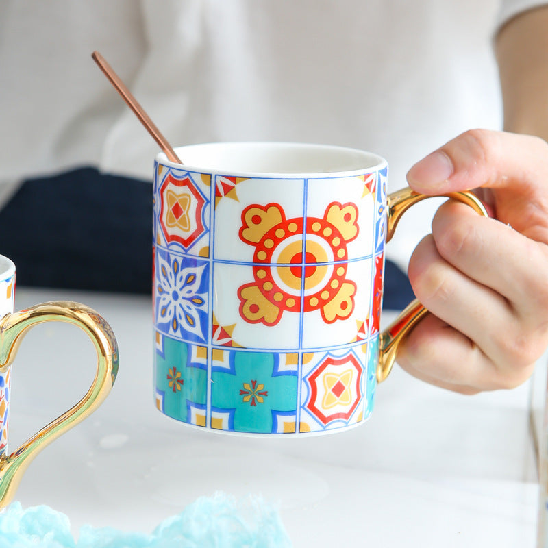 Baroque ceramic mug - Mercazul