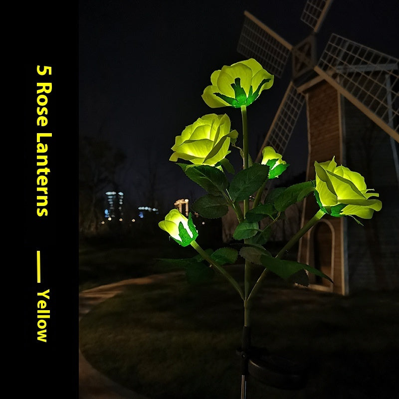 Colorful LED solar lawn light