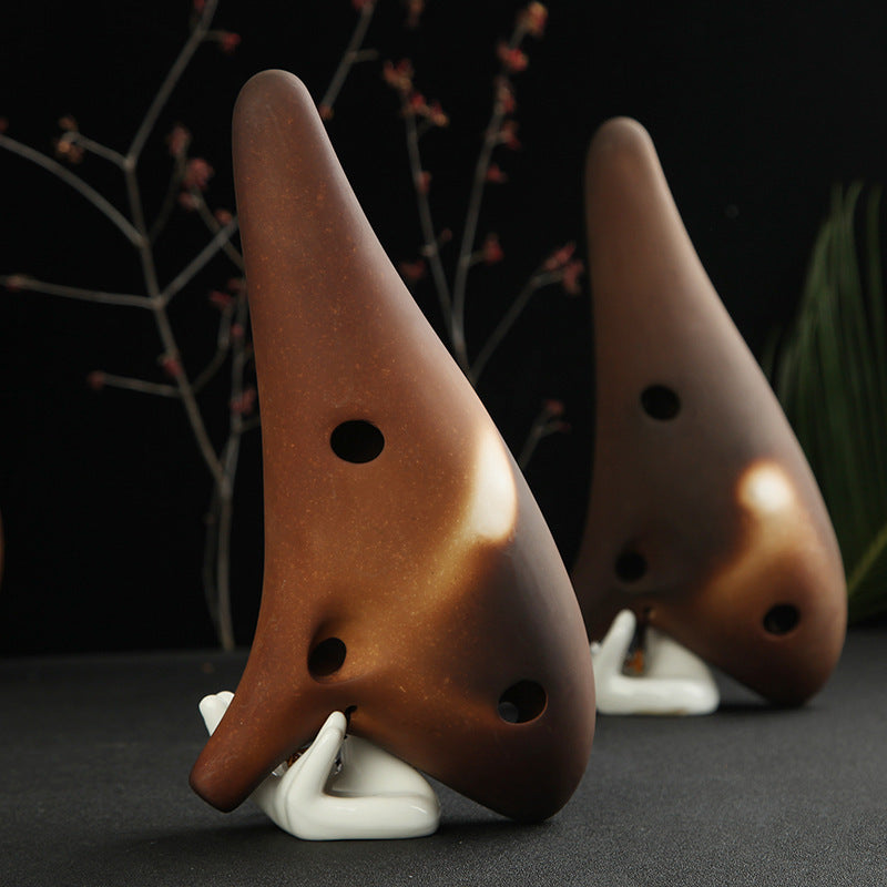 12 holes professional ocarina  bass C