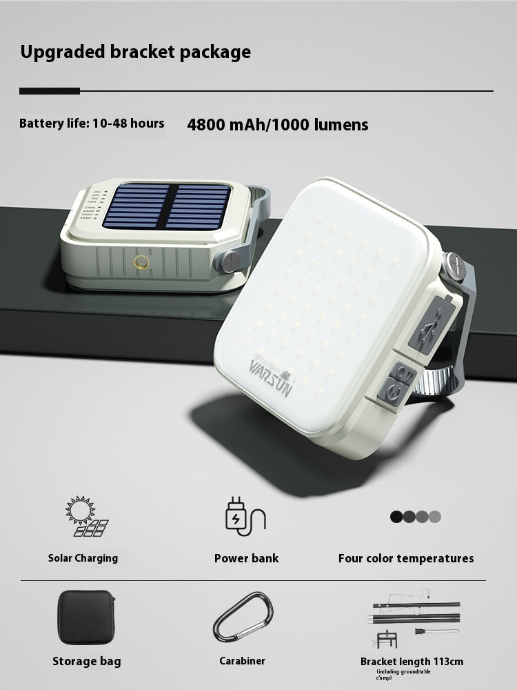 Multi-purpose outdoor solar charger