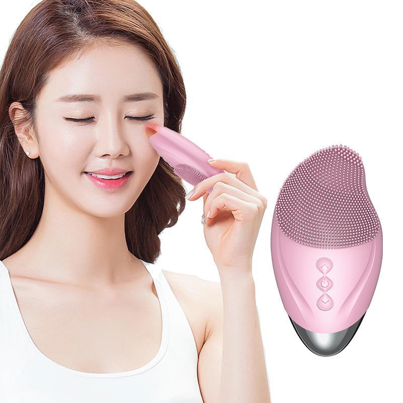 Heated electric silicone cleansing instrument - Mercazul