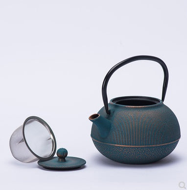 Cast iron teapot
