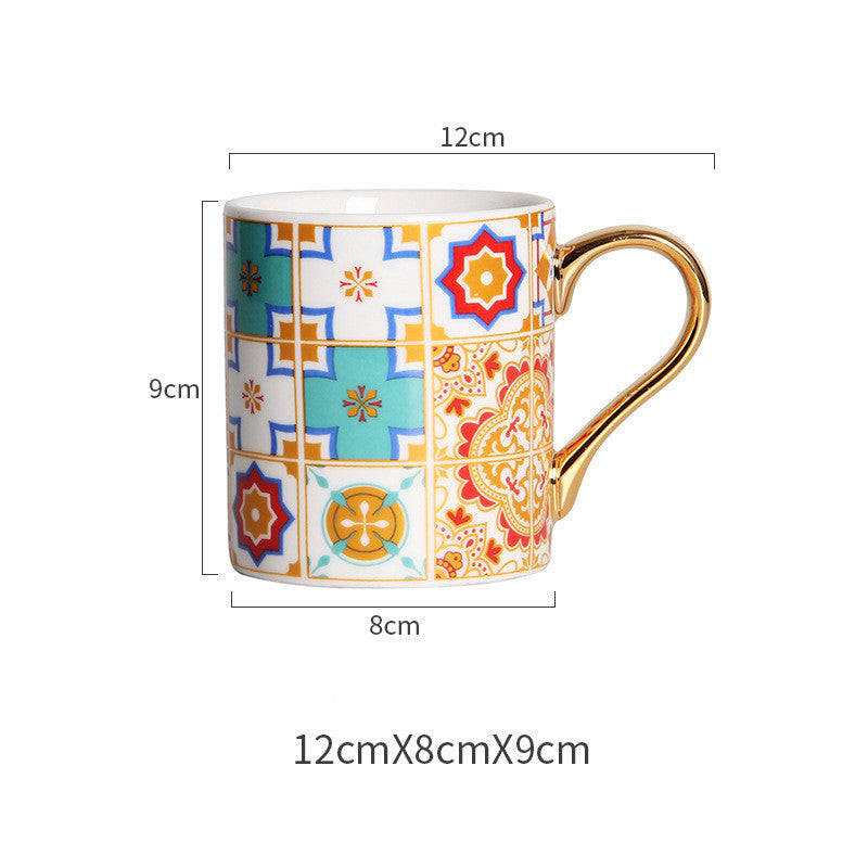 Baroque ceramic mug - Mercazul