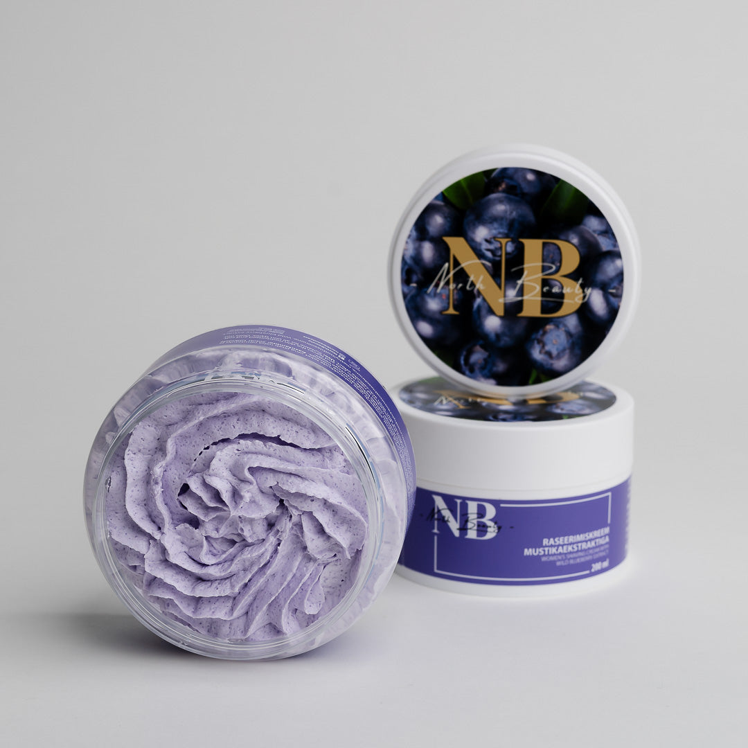 Blueberry extract facial exfoliator