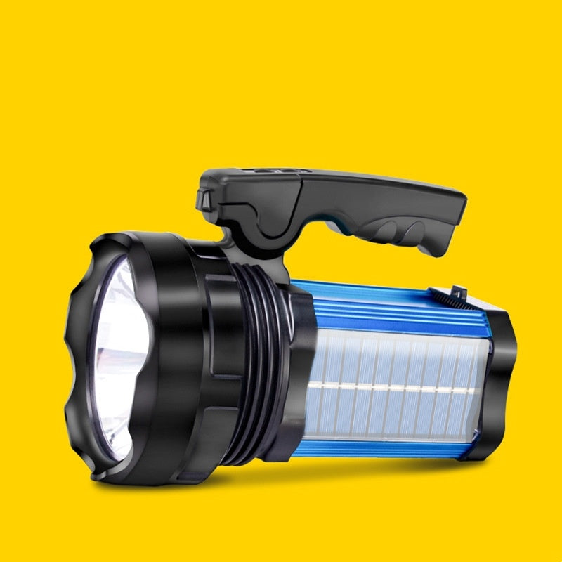High power solar flashlight