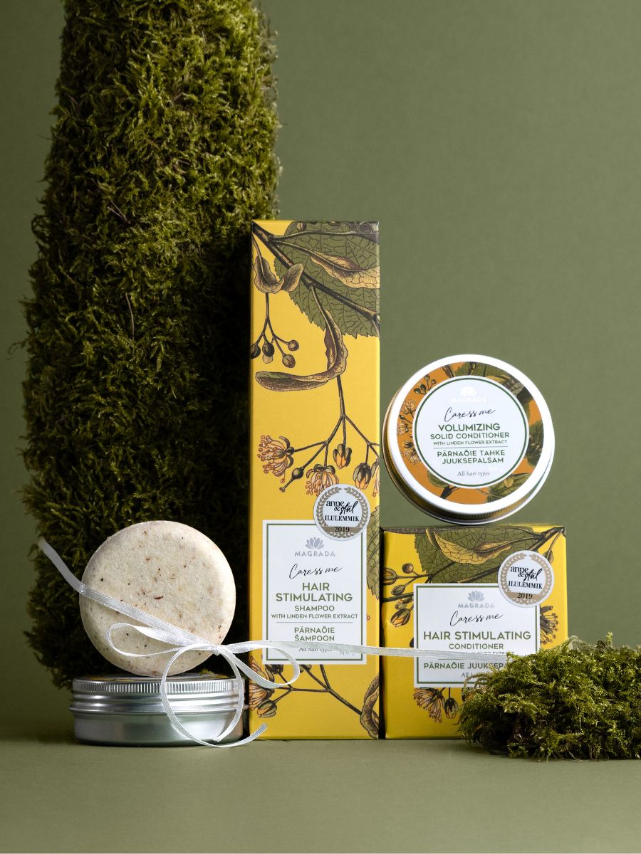 Linden flower volumizing hair set