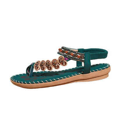 Bohemian Daily Casual Summer Rhinestone Sandals