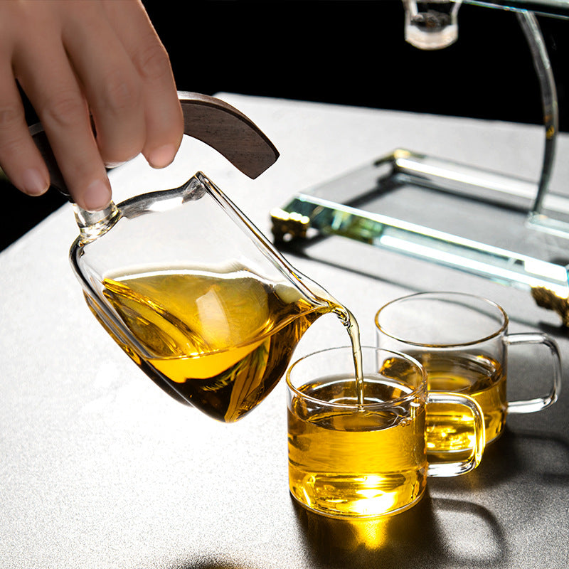 Borosilicate magnetic glass teapot