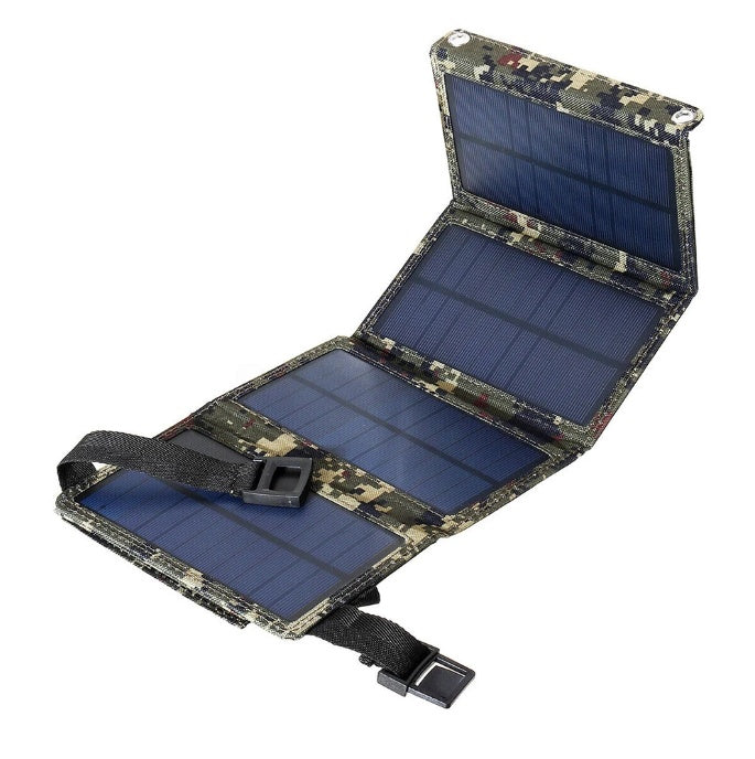 Outdoor folding solar panels