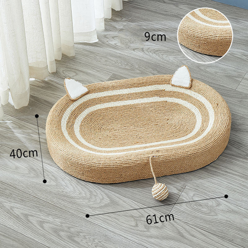 Handmade sisal scratch board  and nest for cats - Mercazul