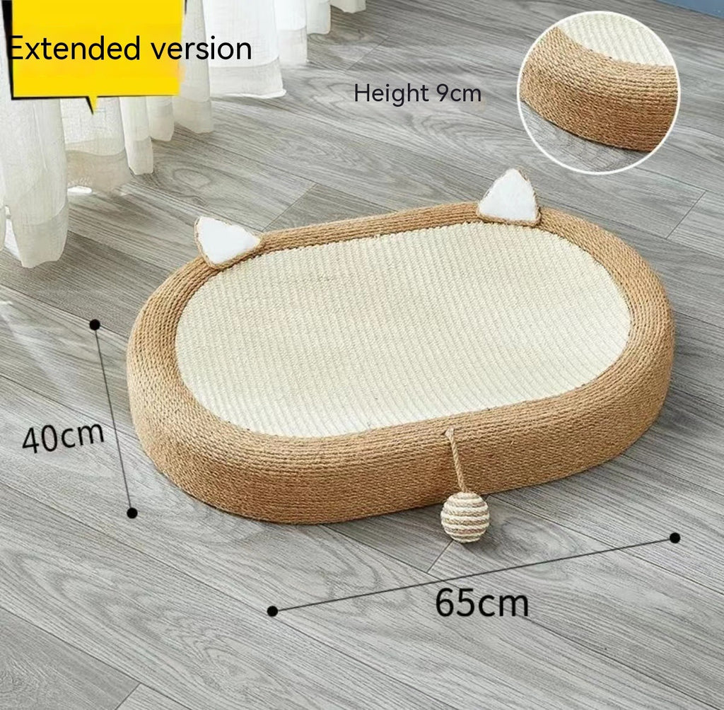 Handmade sisal scratch board  and nest for cats - Mercazul