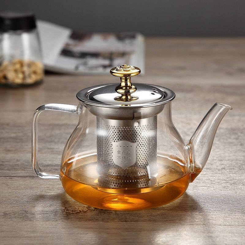 Glass  teapot