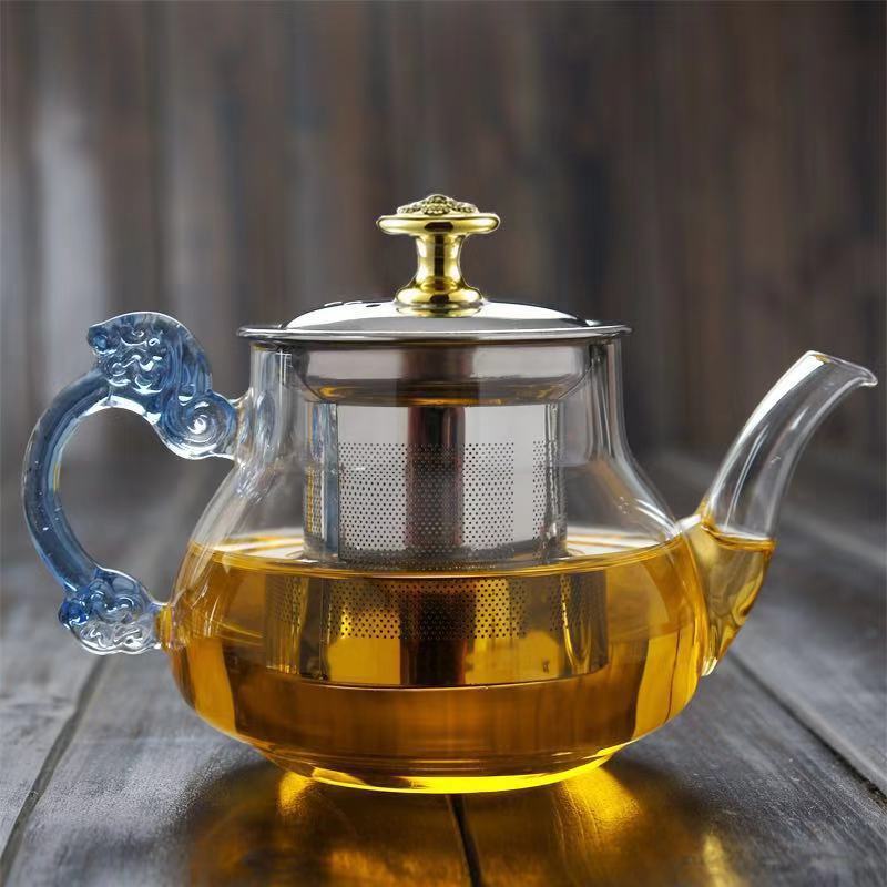 Glass  teapot